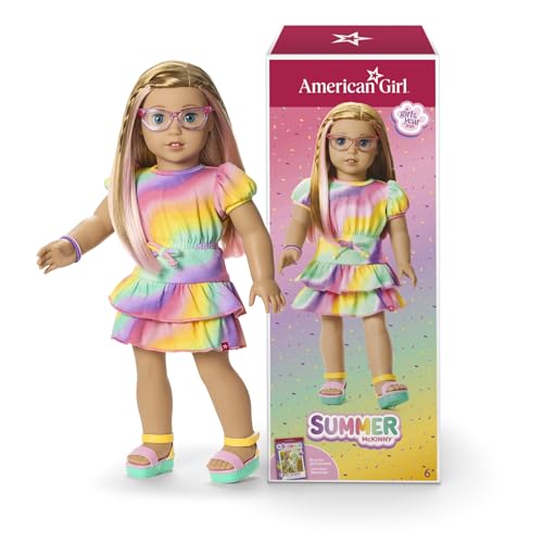 American Girl, Summer McKinny Girl of The Year 2025 18-inch Doll and Journal, with Strawberry-Blonde Hair and Blue Eyes, Ages 6+