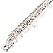 Mendini MPO-S Silver Plated Key of C Piccolo with Case, Joint Grease, Cleaning Cloth and Rod, and Gloves