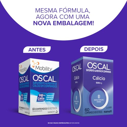 Os-Cal - Cálcio 500mg, 60 comprimidos revestidos