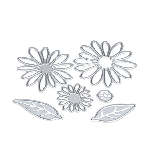 Mikey Store Flower Heart Metal Cutting Dies Stencils DIY Scrapbooking Album Paper Card Craft (H)