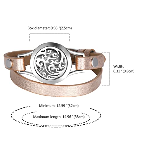 OIDEA Pulsera Difusor de Aceites Esenciales Acero Inoxidable miniatura 2
