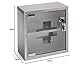 MSV 140489 Medizinschrank Arzneischrank Medikamentenschrank Hausapotheke aus Edelstahl, 25 x 12 x 25 cm „Tip –on“ Automatik, Montagematerial und 2 Schlüssel inclusive, Grau