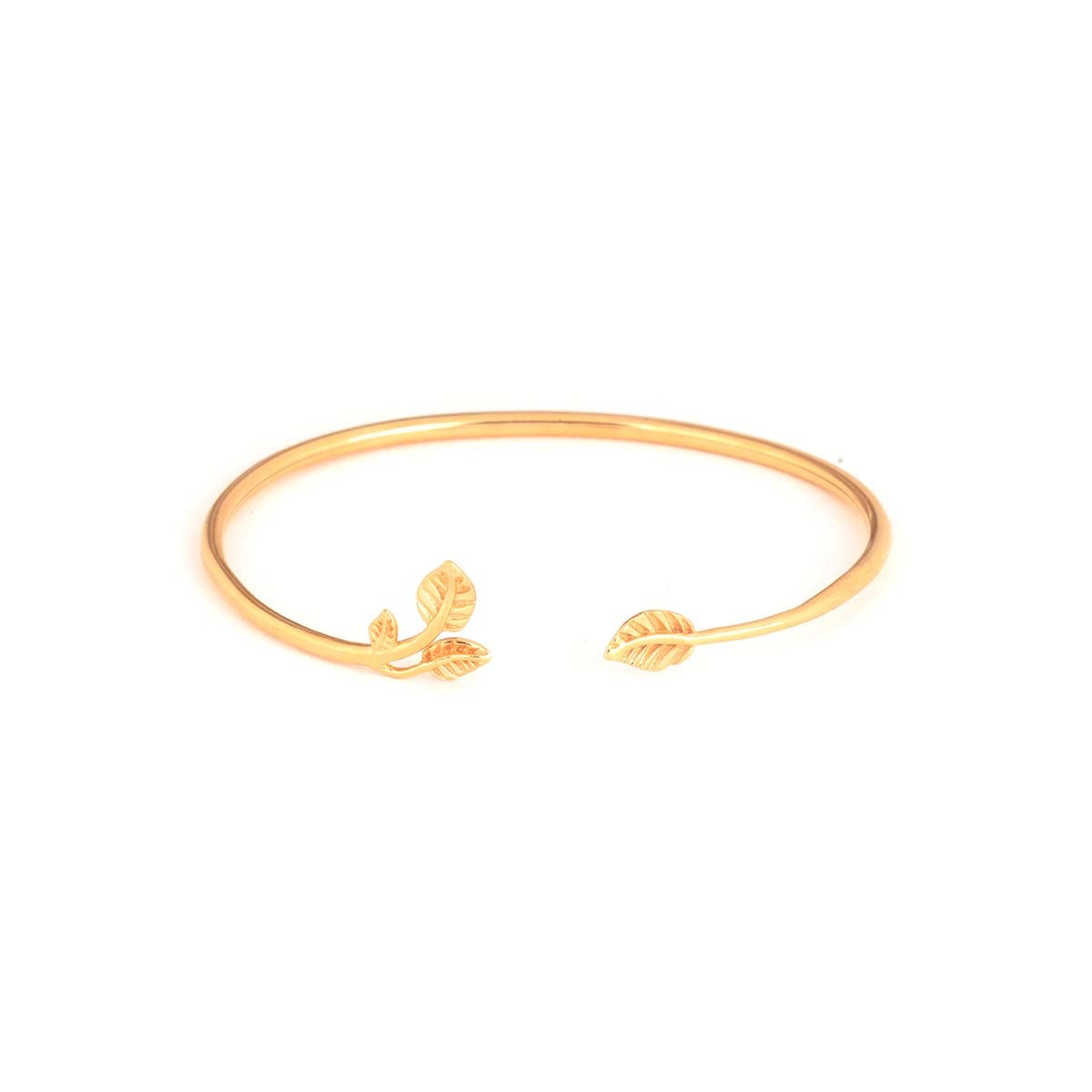 shaya by Caratlane | 925 Silver|Leaf of Faith Bracelet in Gold Plated | Gifts for Womens & Girls-picture-33