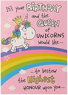 Unicorn Birthday Card - Birthday Card for Her - Girls Birthday Card - Find out your Unicorn Name