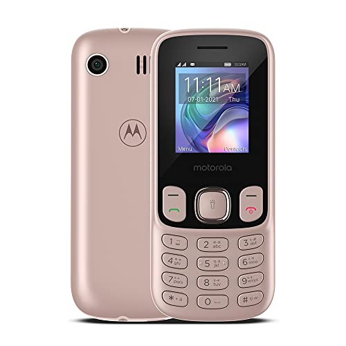 Image of Motorola a50 (Rose Gold) - Dual Sim Keypad Mobile with Expandable Memory Upto 32GB, Rear Camera, 1750 mAh Big Battery, 6 Indian Languages Input Support