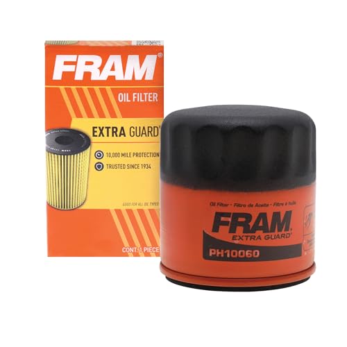 FRAM Extra Guard PH10060, 10K Mile Change Automotive Replacement Interval Spin-On Engine Oil Filter for Select Vehicle Models
