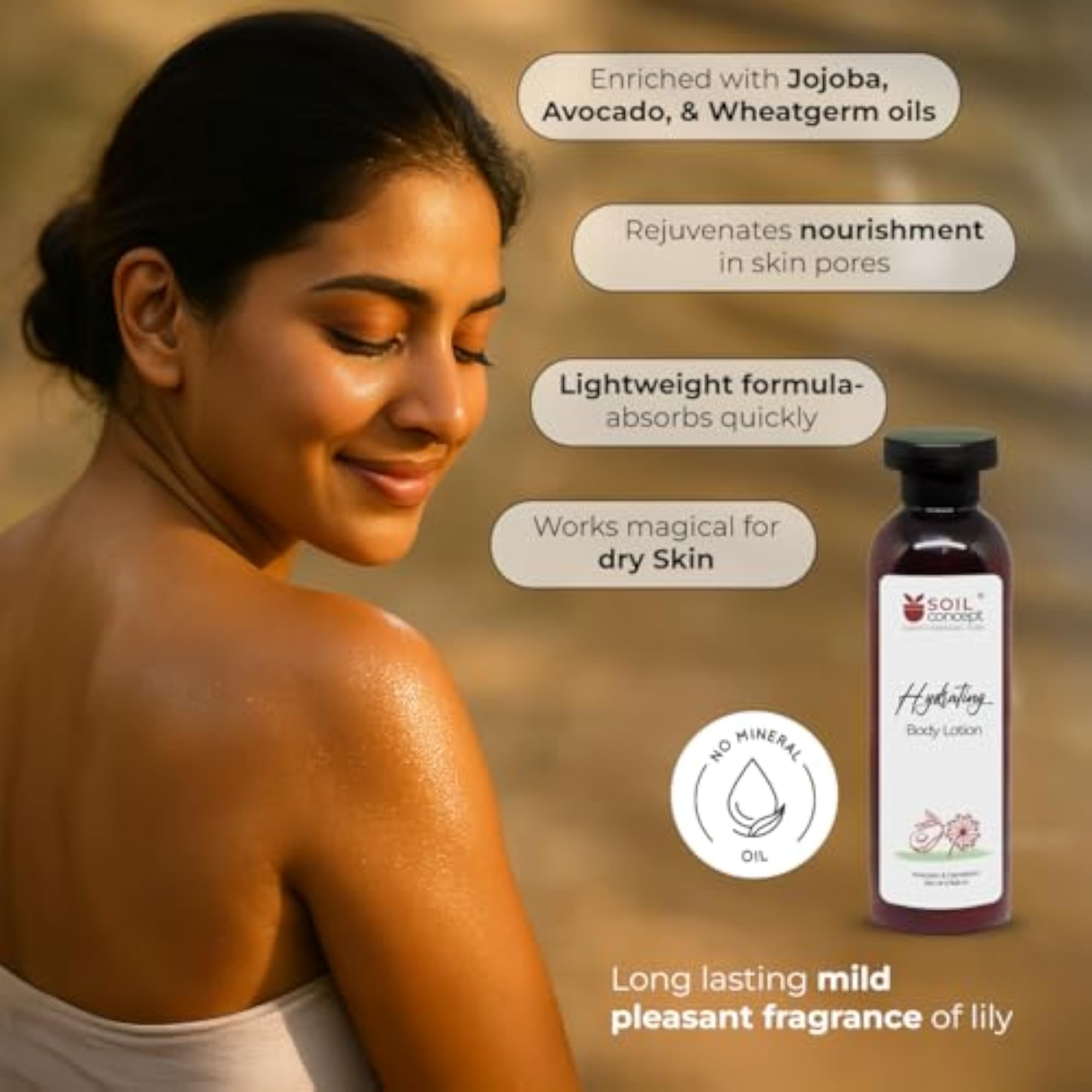 Hydrating Dandelion Body Lotion, 200ml, Deep Moisture & Nourishment