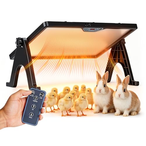 Chauffage de poulailler 200W orientable à 360° avec télécommande et écran LED - 2