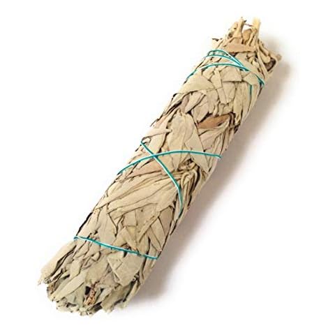 Large Californian White SAGE Smudge Stick 8.5''-9'' (Approx 90gr) Incense - Smudging Cover