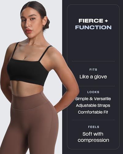 Aoxjox Women's Workout Bandeau Bras Training Fitness Running Yoga Crop Tank3