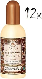 12x Tesori d´Oriente Byzantium Aromatic Perfume with Black Rose & Labdanum Eau de Toilette 100 ml EDT