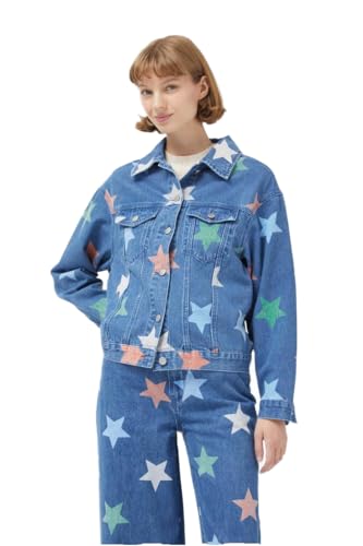 Veste en jean multicolore étoiles pour exprimer votre créativité au quotidien