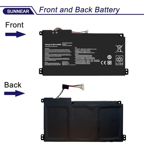 Image of B31N1912 C31N1912 Laptop Battery for ASUS VivoBook 14 E410M E410MA L410M L410MA E410KA E510MA E510KA F414MA L510MA R522MA E410MA-EK026TS L410MA-BV058TS E510KA-EJ033TS 42Wh