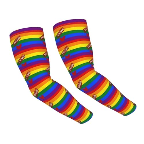Dwerfsdf LGBT Gay Pride Arcobaleno Protezione Solare Manicotti Del Braccio Copertura LGBT Basket Manica Del Braccio di Raffredd, Orgoglio Gay Lgbt-ssss000014, Taglia unica