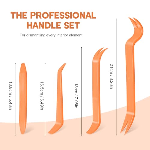 MumdoYAL Auto Reparatur Abbauwerkzeug Set - 4-teiliges Set, Kunststoffhebel zum Entfernen und Neuanbringen, Werkzeuge zum Demontieren