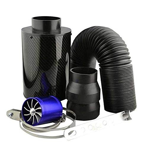 AutoTrends 1 Set Car Air Filter Intake Modification High Flow of Pure Carbon Fiber Air Black-image-16