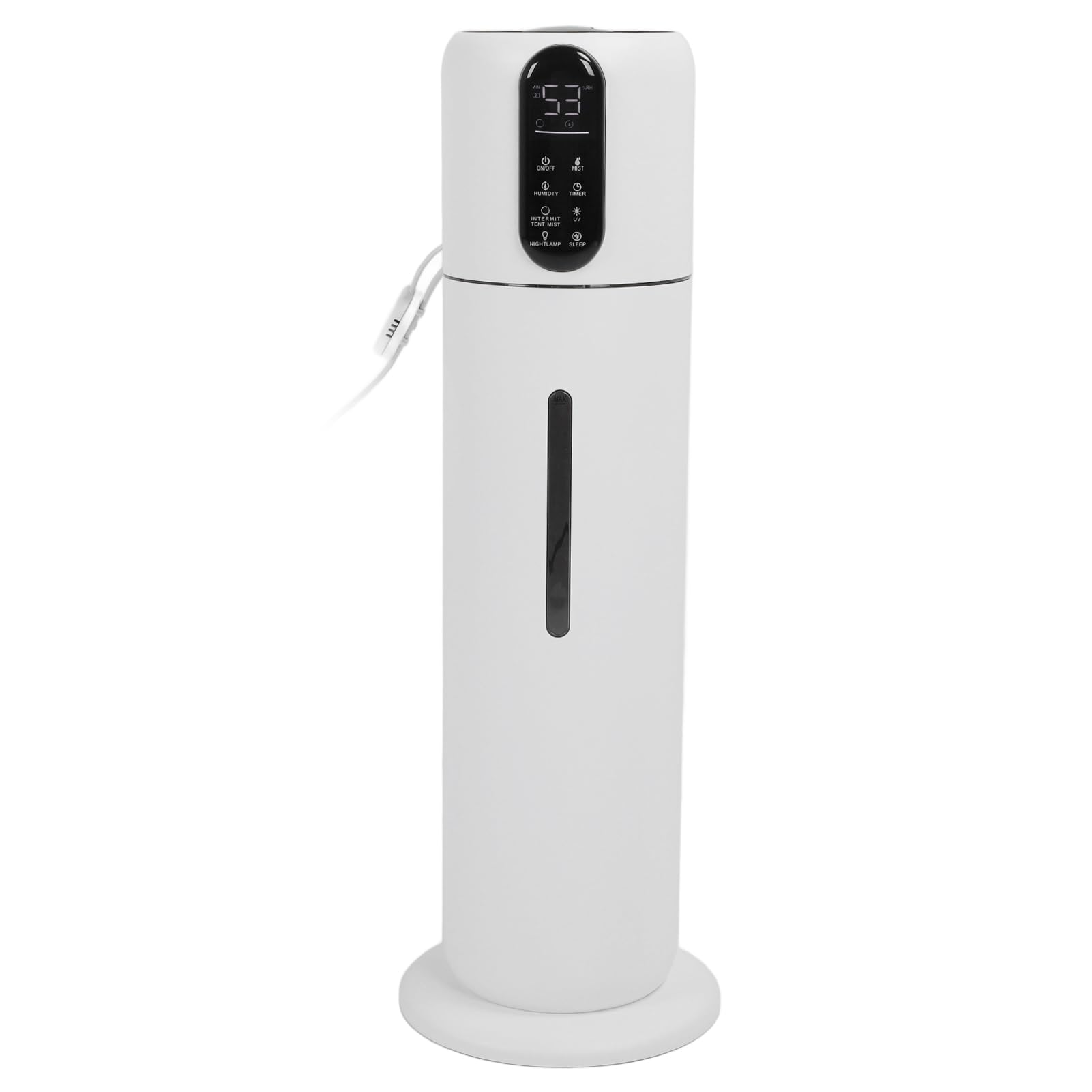 Umidificatore da Pavimento per la Casa, Umidificatore per Ambienti Grandi, Telecomando, Luce Notturna a Basso Rumore a 3 velocità, 9 Litri per la Casa (Spina UE CA 100‑240 V)