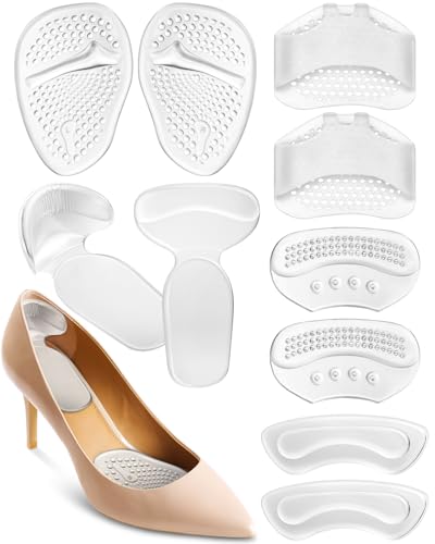 Snqqmtt 10PCS Heel Comfort Pads Silicone Shoe Insoles