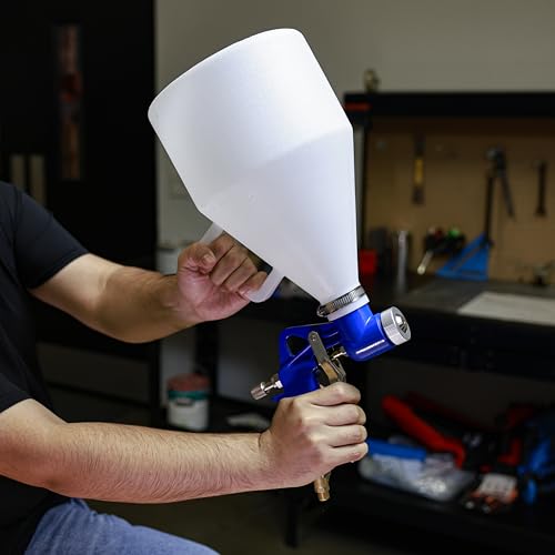 Image of NEIKO 31227A Drywall Texture Sprayer, Air Texture Gun with 1.2 Gallon Hopper Gun, 3 Nozzles: 4 mm, 6 mm, 8 mm, Stucco Mud or Popcorn on Walls and Ceiling, Knockdown, Spray Gun with Handle
