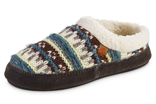 Image of Acorn Womens Slipper with Berber Lining, Suede Siding and Durable Non-Slip Indoor /Outdoor Sole