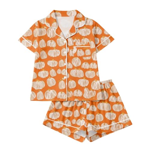 Forandiu Womens Halloween Pajama Set Funny Witch Skeleton Ghost Print Long Sleeve Sleepwear Loungewear Soft Cotton 2 Piece Pjs Plus Size Stretchy Waist Breathable Skin Friendly Weekendwear Gifts - image 5
