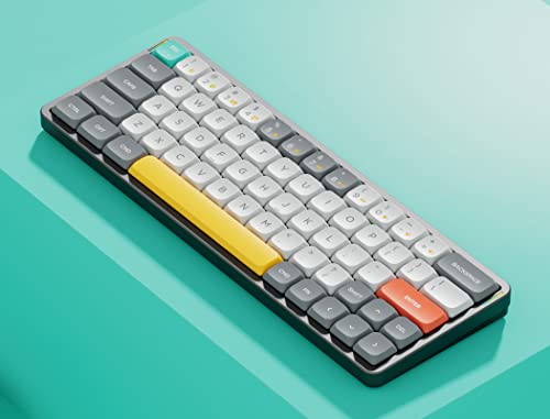 Nuphy Air60 Portable Wireless Keyboard, 60% Low Profile Mechanical Keyboard, Supports Bluetooth 5.0, 2.4G And Wired Connection, Compatible With Windows And Mac Os Systems-Gateron Brown Switch #TOP3
