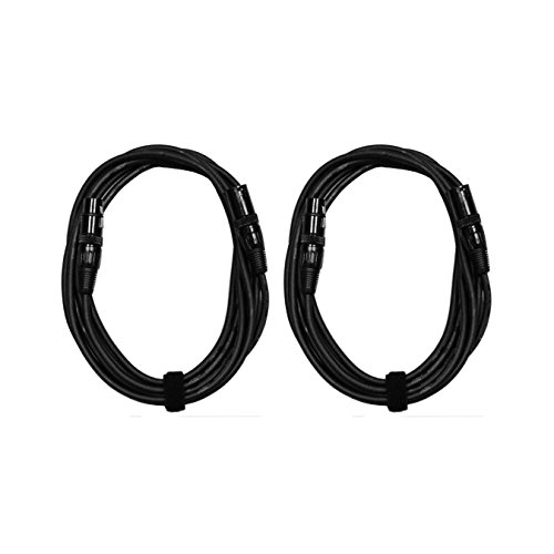 Audio2000s XLR ���� XLR �}�C�N�P�[�u�� (2�{�p�b�N) 12Ft 2Pack