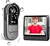 TKMARS Videocitofono senza Fili da Esterno 1080P Citofono senza Fili da Esterno Campanello HD Visione Notturna Citofono Grandangolare IP65 Impermeabile Videocitofono con Schermo 4,3P Batteria 1000mAh