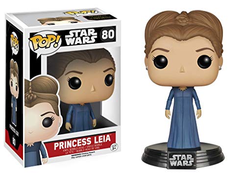 Funko Star Wars Princess Leia POP! x Vinyl Bobble-Head Figure w/ Stand + 1 Free Official Trading Card Bundle [65836]