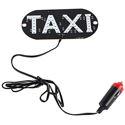 JULYKAI Décor de Signe de Taxi LED, 12V Taxi Pare-Brise de Cabine indicateur de Lampe Signe Pare-Brise lumière LED Changement de Logo de lumière LED de Taxi Cover
