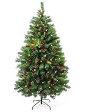 Abaodam Árbol de Navidad Artificial 2.1 m, 1050 Puntas, PVC