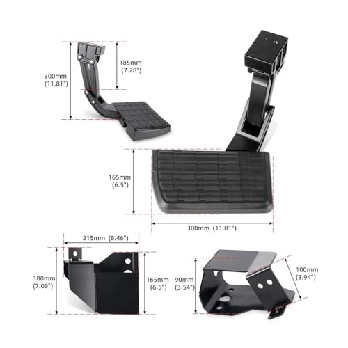 Estribo de parachoques trasero compatible con Dodge Ram 1500 2500 3500 TBS001 6