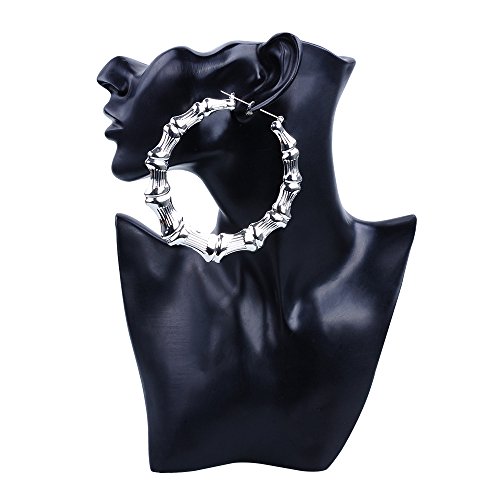 Image of Women Simple Hip Hop Punk Bamboo Earrings Stud Earrings 3 set