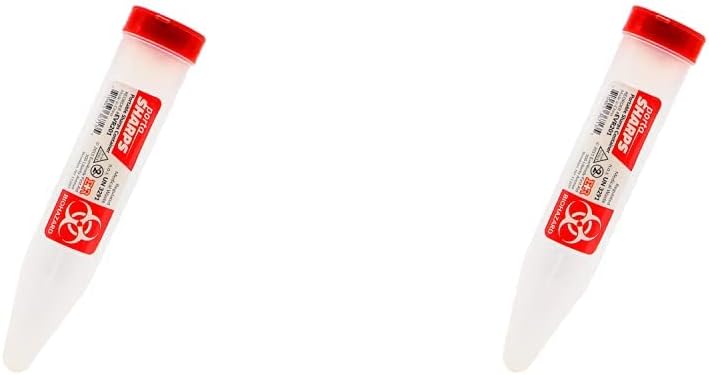 Ever Ready First Aid Porta Sharps Transportable Sharps Container with Locking Mechanism (Pack of 2) : Health & Household