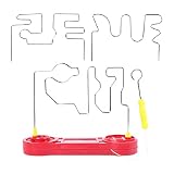 【UTILISATION】: Labyrinthe électrique pour enfants, amusant à jouer, coordination œil-main, résilience mentale, concentration de l'exercice. Peut être utilisé à l'école dans les cours de sciences, de technologie et de design.