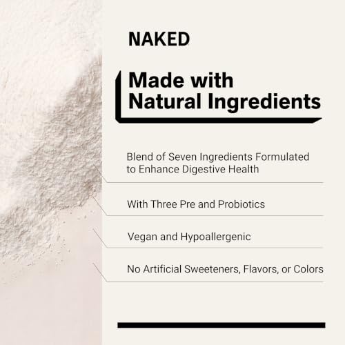 Image of NAKED Gut - Daily Gut Health Supplement Powder, GMO-Free, Soy-Free, Gluten-Free, Vegan and Hypoallergenic, 40 Servings (Pack of 2)