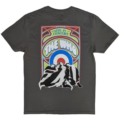 The Who Live In Concert Flag Cartoon T Shirt Size M