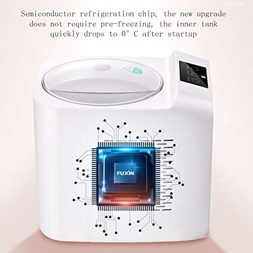Automatische elektrische Mini-Eismaschine mit rutschfestem Boden, schnelle und einfache hausgemachte Eiscreme, gefrorener Joghurt, Dessert, Sorbet, Gelato-Maschine – Bild 6
