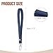 PATIKIL Leather Wristlet Strap, PU Leather Wristlet Keychain Strap Hand Wrist Lanyard Replacement for Women Wallet Clutch Purse Phone Car Key Handbags Accessory, Dark Blue