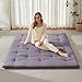 Mollydot Japanese Floor Mattress, Futon Mattress Queen Size 60