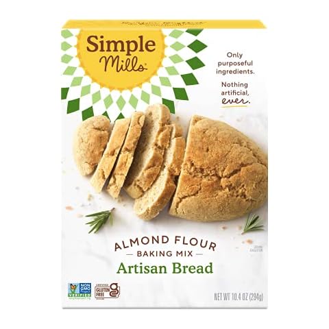 Simple Mills Almond Flour Baking Mix, Artisan Bread Mix - Gluten Free, Plant Based, Paleo Friendly, 10.4 Ounce (Pack of 1) Cover