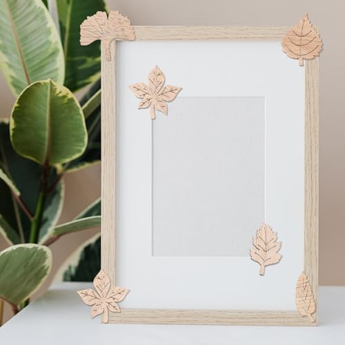 Copeaux de Bois Feuilles d'Érable Beige de Qualité Scrapbooking - 7