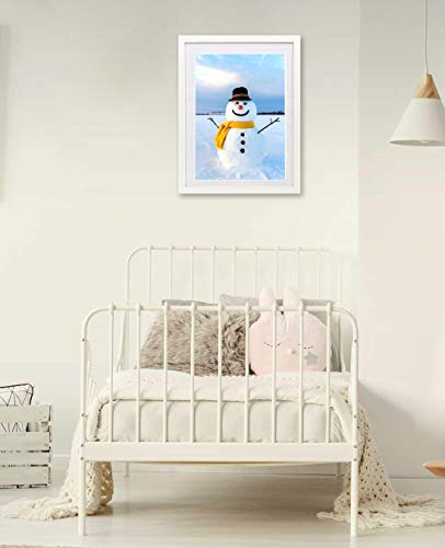 Wkdp 16X20 Diamond Painting Frame 40X50Cm Diamond Art Frames ,Display Pictures 16X20Inch/40X50Cm Without Mat Or 14X18Inch/35X45Cm With Mat , Poster Frames Wall Gallery Photo Frames Wall Hanging Decoration Cross Stitch Frame Solid Wood Frame White (Fk0052) #TOP6