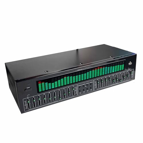 Ecualizador gráfico profesional de 31 bandas, ecualizador estéreo digital de audio con pantalla dinámica de espectro y reducción de ruido miniatura 1
