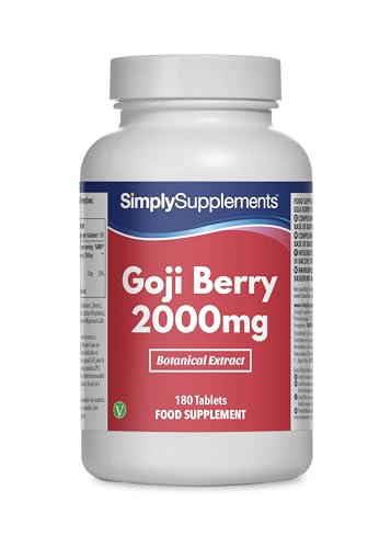 Goji Berry Extract 2000mg | 180 Tablets | Super Strength | Vegan & Vegetarian Friendly | Manufactured in The UK