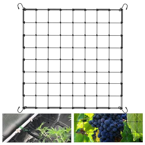 Lithyc Scrog Netz 80x80-Wachsen Zelt Netz PflanzenstüTznetz-Zeltgitternetz Wachsen Lassen-Pflanzennetz-Wird FüR GemüSe- Obst-Und Blumenpflanzen-StüTznetze (Kann auf 120 x 120 cm gedehnt Werden)