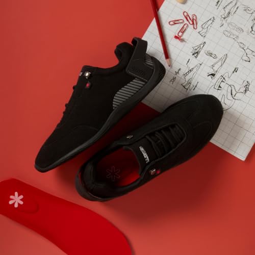 Image of LUDIC Motorsport Men's Sneaker | Premium Suede Low-Profile Driving Shoe | Racetrack Engraved Outsole
