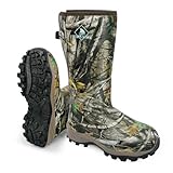 Obcursco 400g Insulation Rubber Hunting Boots for Men, Insulated Waterproof 6mm Neoprene Boot for Hunting (Camo, 10)