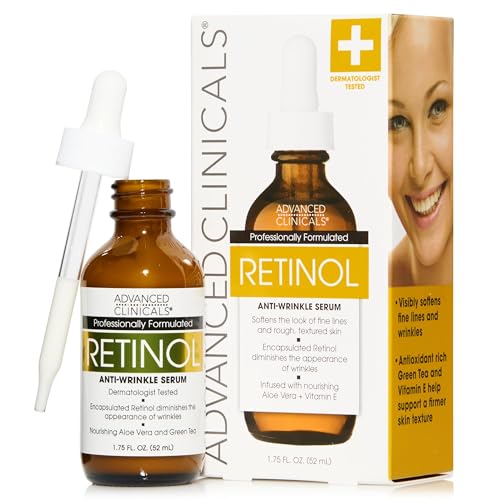 11 Best Products for Actinic Keratosis Treatment at Home: Effective Solutions for Adults Over 50 9 Advanced Clinicals Retinol Serum For Face | Visible Anti Aging Retinol Serum Skin Care Face Moisturizer With Vitamin E Helps Improve Look Of Wrinkles, Fine Lines, & Uneven Skin Tone, 1.75 Fl Oz