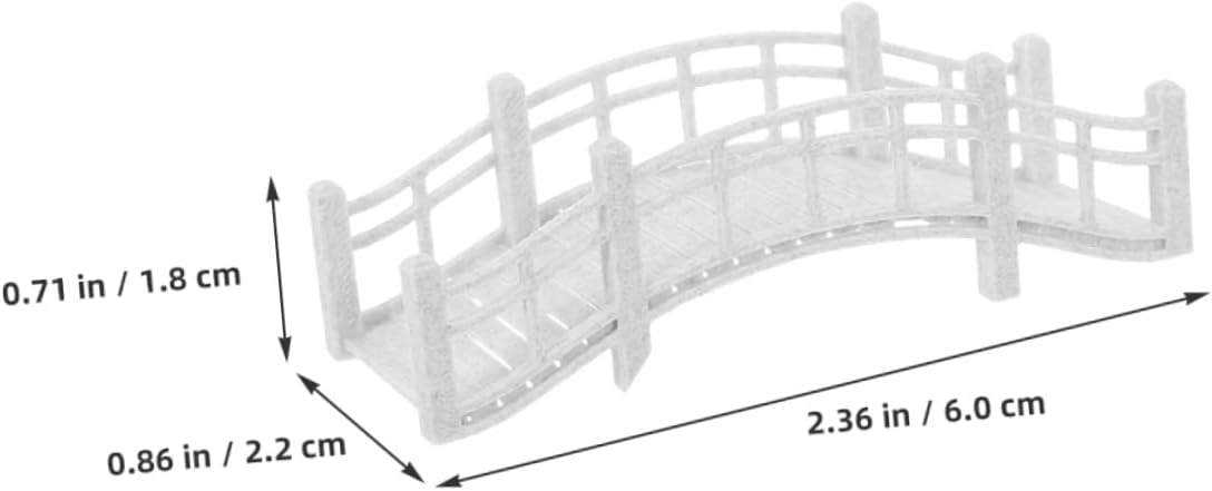 Miniature Arch Bridge for Landscape Garden Decorative Tiny Bridge Model for Aquarium Dollhouse